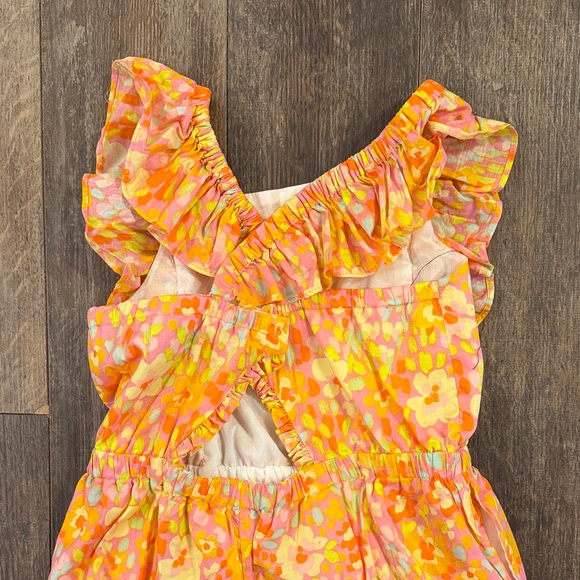Vibrant Floral Kids Romper - Picture 6 of 9